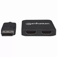 Divisor De Video Manhattan Displayport, 2puertos, 3840 X 2160 Pixeles