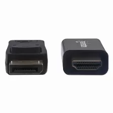 Adaptador Vídeo Manhattan Cable Displayport A Hdmi 1080p Hdmi A Displayport, 3 M, Negro