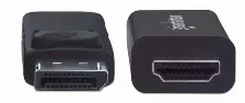 Cable Manhattan Displayport Macho - Hdmi Macho, 3 Metros, 4k,(153218) Negro
