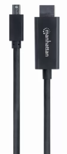 Adaptador Vídeo Manhattan Cable Mini Displayport A Hdmi 1080p Mini Displayport A Hdmi Tipo A (estándar), 1.8 M, Negro