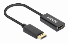 Adaptador Manhattan Displayport A Hdmi Hembra Donge / Definicion Uhd 4k / 15 Cm 6 Pulgadas