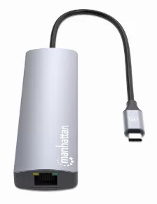 Estaciã“n Docking ,manhattan, 153959 ,usb-c Con Hub, 6 En 1