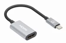 Adaptador De Video Manhattan, Usb-c A Hdmi, 5 Gbit/s, Gris