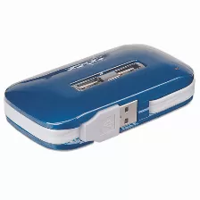 Hub Usb2.0 Manhattan 7 Puertos Dual C/adaptador De Corriente