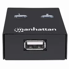 Switch Hi-speed Automatico Manhattan Para Compartir Dispositivos Usb Alta Velocidad 2.0