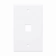 Tapa (faceplate) Intellinet Para Caja De Pared De 1 Ventana, Blanca.