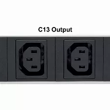 Sistema De Alimentacion Intellinet 8 Salidas Ac, Conector Acoplador C20, 50 - 60 Hz, Máxima Corriente 20 A, Color Negro