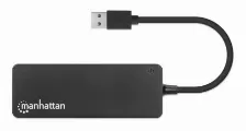 Hub Manhattan Hub Usb Con 7 Puertos Usb-a 3.2 Interfaz Usb 3.2gen 1 (3.1gen1) Type-a, 7 Usb A3.1, 7 Puertos, Velocidad 5000 Mbit/s, Color Negro