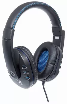 Audífonos Manhattan Audífonos Usb Para Videojuegos, Con Luces Led Diadema, Alámbrico, Usb, Negro, Azul