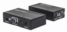 Extensor Manhattan Extensor Vga Cat5/ 5e/6 Transmisor Av, 1920 X 1200, Hasta 300 M, Negro