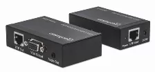 Extensor Manhattan Extensor Vga Cat5/ 5e/6 Transmisor Av, 1920 X 1200, Hasta 300 M, Negro