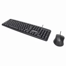 Kit De Teclado Y Mouse Manhattan, Usb, Espanol, Negro