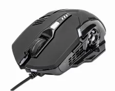 Mouse Manhattan Optico Gaming 6 Botones, Led, 3200 Dpi, Interfaz Usb Tipo A, Color Negro