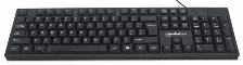 Teclado Manhattan 179324 Ingles, Alambrico, Conexion Usb, 104 Teclas, Color Negro