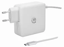 Cargador Manhattan 180245 100 - 240 V, Netbook, Tableta, Interior, 1usb, 1usb-c, 60 W, Blanco
