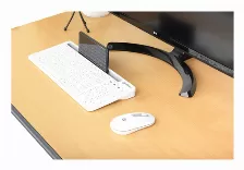 Kit Teclado Y Mouse Manhattan Interruptor De Llave De Tijera, Inalámbrico, Usb Tipo A, 1200 Dpi, Blanco