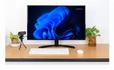 Kit Teclado Y Mouse Manhattan Interruptor De Llave De Tijera, Inalámbrico, Usb Tipo A, 1200 Dpi, Blanco