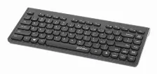 Teclado Manhattan Inalámbrico, Rf Inalámbrico, Interruptor De Membrana, Negro