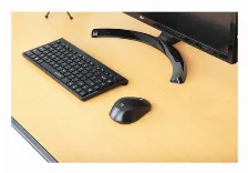 Teclado Manhattan Inalámbrico, Rf Inalámbrico, Interruptor De Membrana, Negro