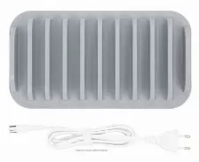 Estacion De Carga Manhattan 10 Puertos, 3x Usb-c Pd 3.0, 7x Usb-a, Blanco/gris