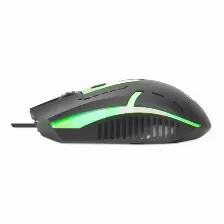 Mouse Manhattan Optico Luminiscente Rgb Usb, 4 Botones, 1500 Dpi, Interfaz Usb Tipo A, Color Negro