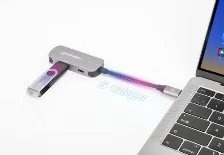 Docking Station Manhattan, Interfaz Usb 3.2 Gen 1, Tipo C, Hdmi 2.0, Usb A, Color Gris