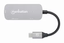 Docking Station Manhattan, Interfaz Usb 3.2 Gen 1, Tipo C, Hdmi 2.0, Usb A, Color Gris