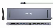 Docking Station Manhattan 190305 4k Ultra Hd, Usb 3.2 Gen 1 (3.1 Gen 1) Type-c, Hdmi 2, Usb A 2, Usb Tipo C 2