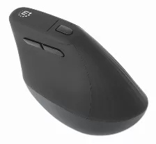 Mouse Manhattan 190336 óptico, 6 Botones, 1600 Dpi, Rf Inalámbrico, 10 M, Negro