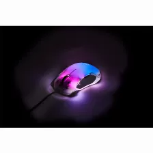 Mouse Manhattan 190381 óptico, 5 Botones, 12800 Dpi, Usb Tipo A, Transparente