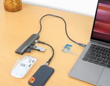 Docking Station Manhattan, 7 Puertos, Interfaz Usb-c, Hdmi, 2x Usb-a, Usb-c, Micro Sd, Sd, Pd Usb-c (100w), Gris