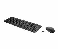 Teclado Inalámbrico Hp Tamaño Completo (100%), 10 M, Teclado Numérico, Negro