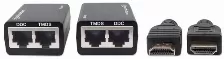 Extensor Manhattan Hdmi, Por Cable De Red Cat5e/cat6, Distancia Maxima 30 Metros, Cables Hdmi Integrados