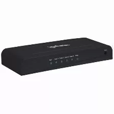 Divisor De Video Splitter Manhattan Hdmi, 4 Puertos, Negro (207515)