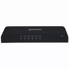 Divisor De Video Splitter Manhattan Hdmi, 4 Puertos, Negro (207515)
