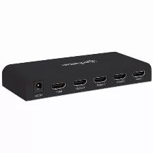 Divisor De Video Splitter Manhattan Hdmi, 4 Puertos, Negro (207515)