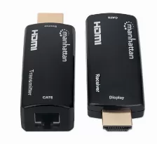 Kit Extensor De Video Manhattan Hdmi Por Cable Ethernet Cat5/6, Hasta 60m, 1080p, 60hz