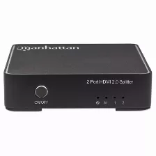 Divisor De Video Manhattan Splitter Hdmi 4k De 2 Puertos Hdmi, 2puertos, 4096 X 2160 Pixeles