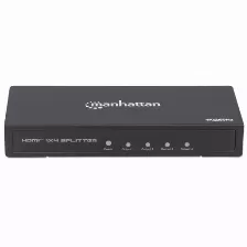 Divisor De Video Manhattan Video Splitter Hdmi 4k De 4 Puertos Hdmi, 5puertos, 3840 X 2160 Pixeles