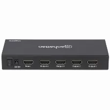 Divisor De Video Manhattan Video Splitter Hdmi 4k De 4 Puertos Hdmi, 5puertos, 3840 X 2160 Pixeles