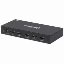 Divisor De Video Manhattan Video Splitter Hdmi 4k De 4 Puertos Hdmi, 5puertos, 3840 X 2160 Pixeles