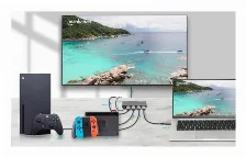 Switch De Video Manhattan, 3 Entradas Hdmi, 1 Salida Hdmi, 4k, 60hz, Negro