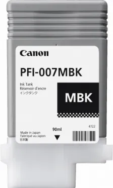 Cartucho De Tinta Canon Pfi-007mbk Original, Negro, Rendimiento Estándar