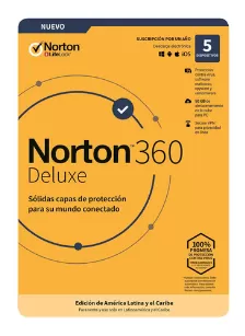 Antivirus Norton 360 Deluxe, 1 Licencia(s), 1 Año(s), Completo, Descargar