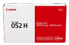 Tóner Canon 052 H, 9200 Páginas, Negro