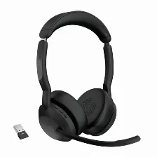 Audífonos Jabra Evolve2 55 Diadema, Inalámbrico, Bluetooth, Negro