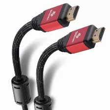 Cable Hdmi Steren 299-824 Canal Ethernet, 7.2 M, 10.2 Gbit/s, Negro, Rojo