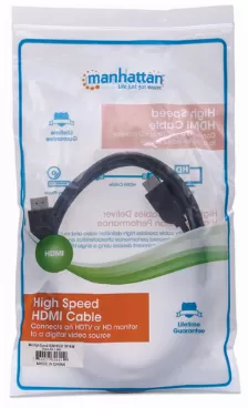 Cable Manhattan Hdmi, 5 Metros, 4k, 3d, Negro