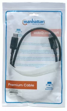 Cable Manhattan Displayport Macho A Macho, 60hz, 1.3 Metro, Negro