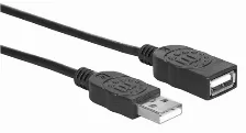 Cable Extension Usb Manhattan A Macho-a Hembra, 480 Mbit/s, 1 Metro, Negro